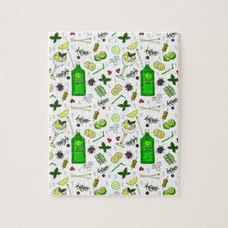 Puzzle Verre à cocktails tendance Gin Drinker et Juniper
