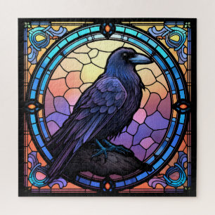 Puzzle Verre Éffrayant Raven