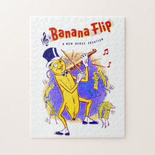Puzzle vers 1950 partition musicale de Banana Flip