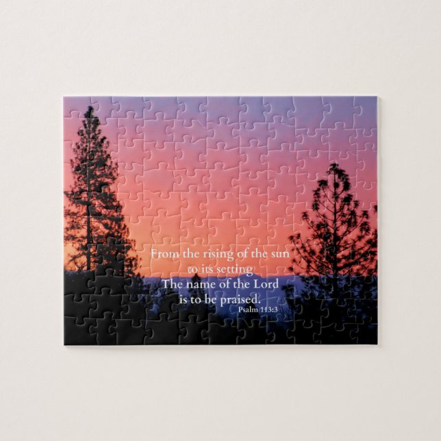 Puzzle Vers chrétien Creationarts de bible d'écriture (Horizontal)