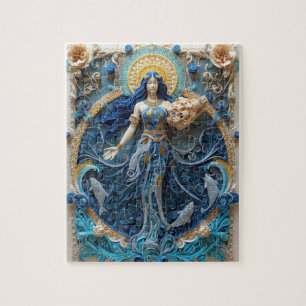 Puzzle Verseau porteur d'eau visionnaire - Quilling papie