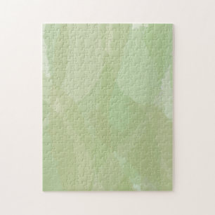 Puzzle Vert, cool, aquarelle tendance motif abstrait