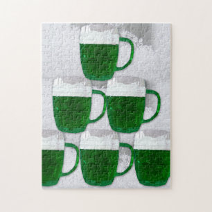 Puzzle vert irlandais de bière
