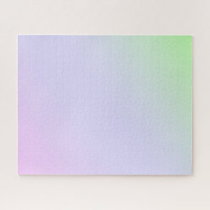 Puzzle Vert moderne dégradé pourpre Aquarelle arc-en-ciel