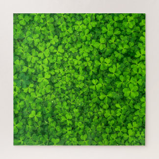 Puzzle vert shamrock, Saint Patrick's Day,