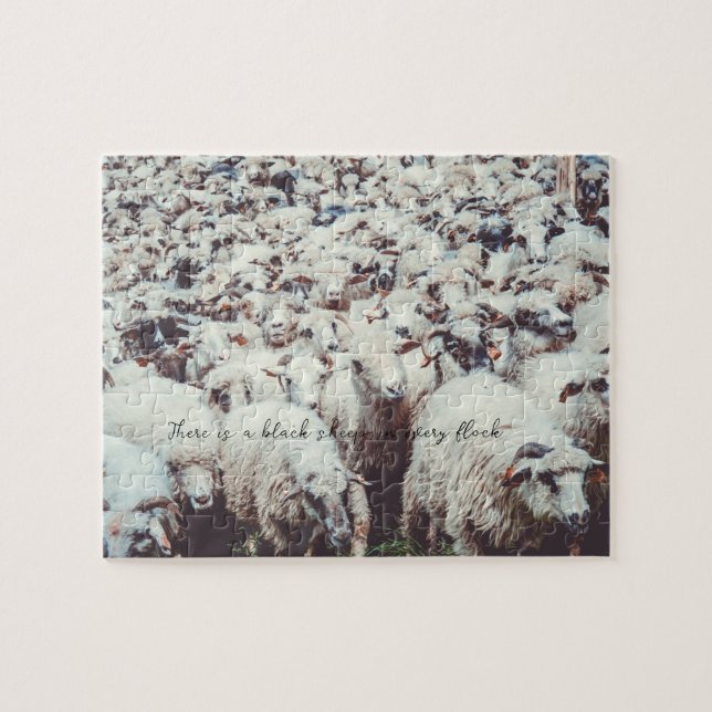 Puzzle Vestige de moutons moelleux (Horizontal)