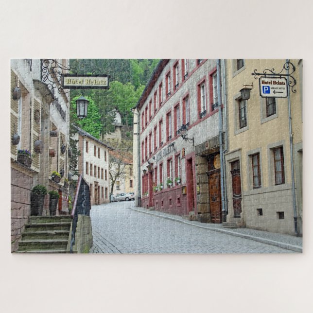 Puzzle Vianden, Scène de rue Luxembourg (Horizontal)