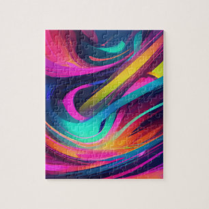 Puzzle vibrant abstrait