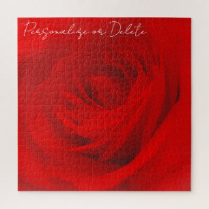 Puzzle Vibrant Rose Rouge Profond Romantique Chic Feminin