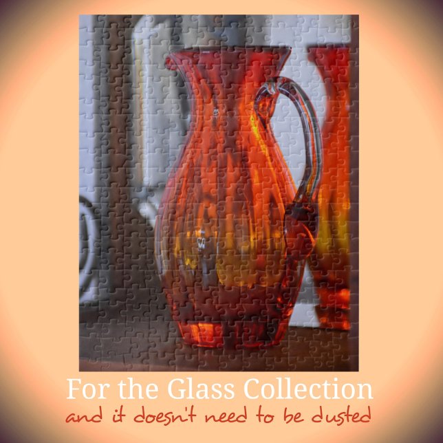 Puzzle Vibrant Vase de verre orange Pitcher photographiqu (Créateur téléchargé)