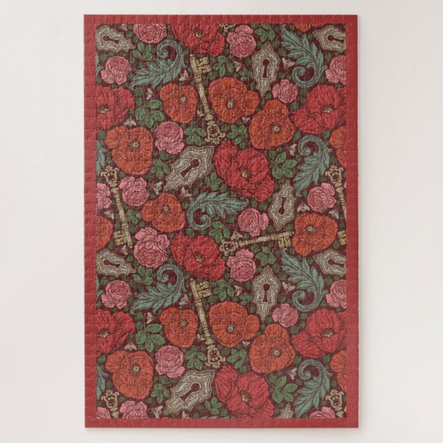 Puzzle Victorian Steampunk Old Lock (Vertical)