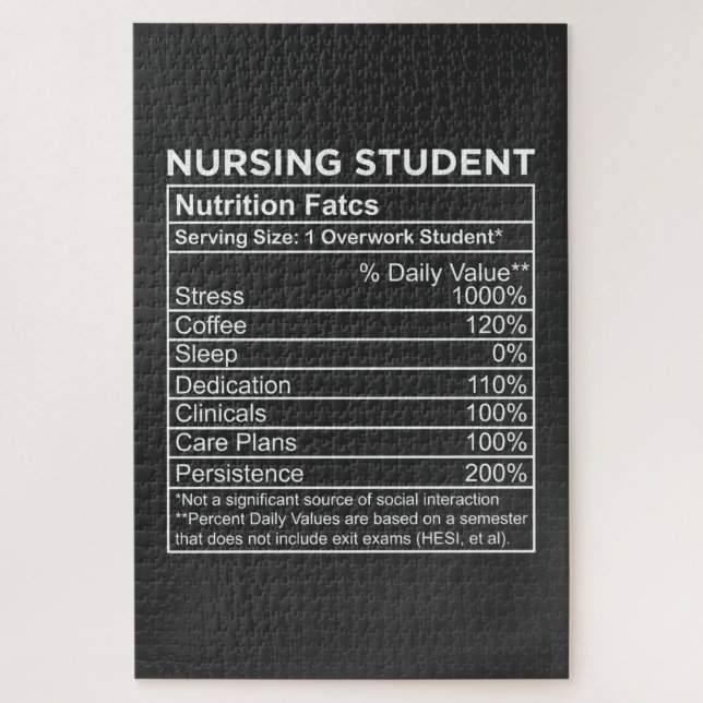 Puzzle Vie infirmière | Étudiants en soins infirmiers - D (Vertical)