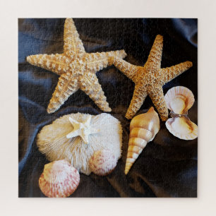 Puzzle vie marine de coquillages d'étoiles de mer
