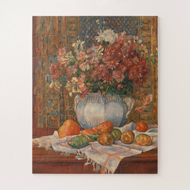 Puzzle Vie morte avec des fleurs et des poires de criquet (Vertical)