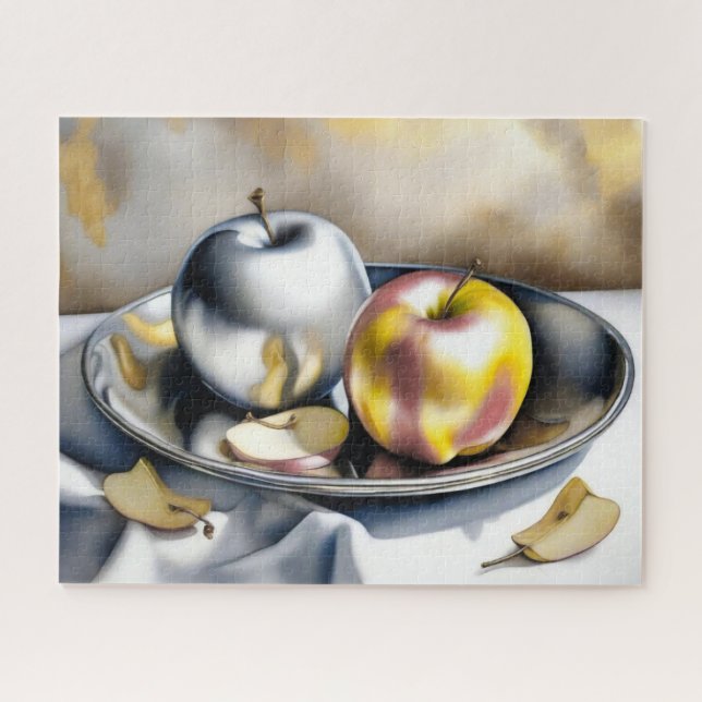 Puzzle Vie morte des pommes d'argent et d'or (Horizontal)