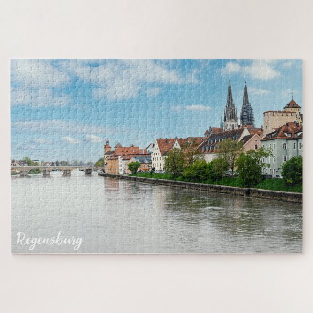 Puzzle Vieille ville historique de Ratisbonne, Allemagne (Horizontal)