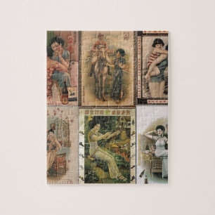 Puzzle Vieilles femmes d'affiche de Changhaï