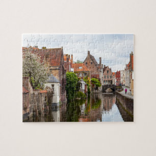Puzzle Vieilles maisons en Bruges, Belgique