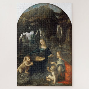 Puzzle Vierge aux rochers–Léonard de Vinci. Première vers
