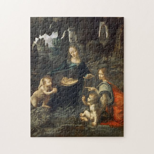 Puzzle Vierge des Rochers, Léonard de Vinci (Vertical)