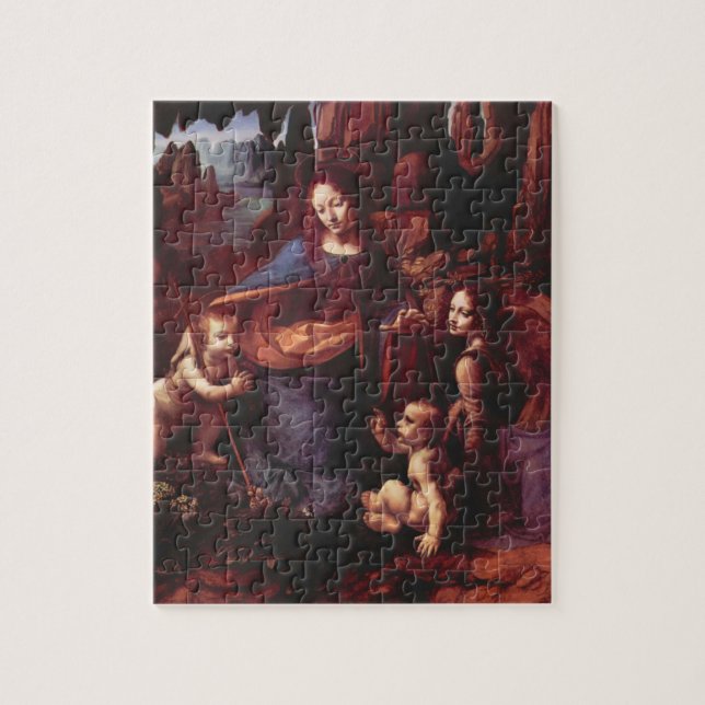 Puzzle Vierge des Rochers par Léonard de Vinci (Vertical)