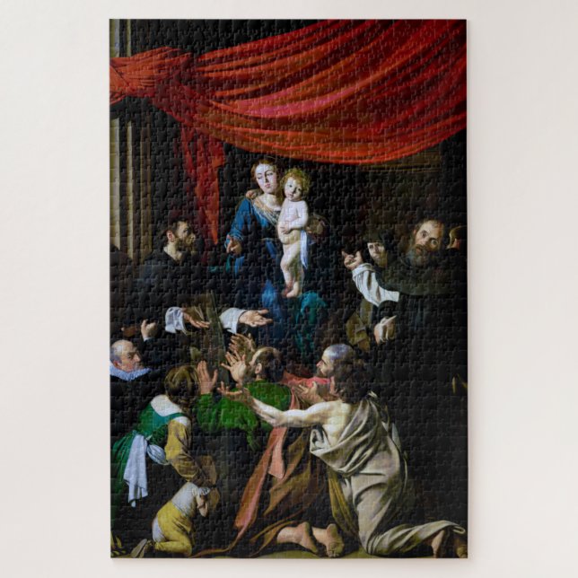 Puzzle Vierge du Rosaire, Caravaggio (Vertical)