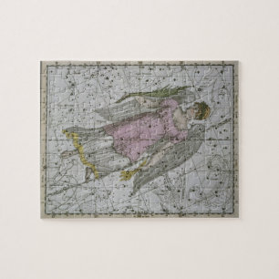 Puzzle Vierge, "d'un atlas céleste", pub. en 1822 (col