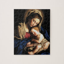 Vierge Marie béni et enfant Jésus de nourrisson