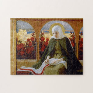 Puzzle Vierge Marie dans le jardin de roses (Albert Edelf