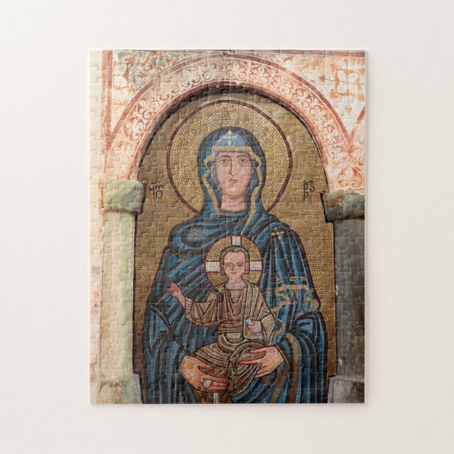 Puzzle Vierge Marie et mosaïque de Jésus (Vertical)