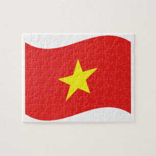 Puzzle Vietnam Flag Wave