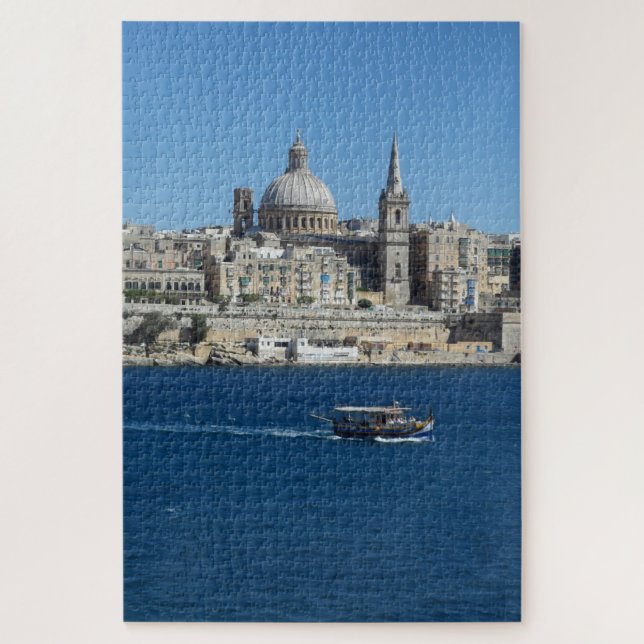 Puzzle Vieux bateau de pêche Port de La Valette Paysage M (Vertical)