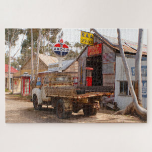 Puzzle Vieux camion et garage à moteur