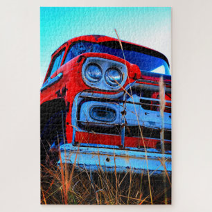 Puzzle Vieux camion rouge