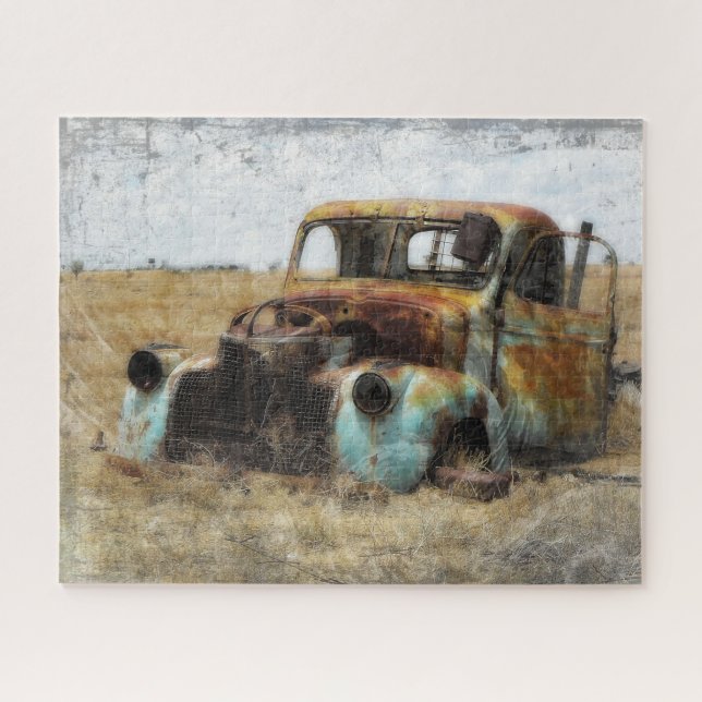 Puzzle Vieux camion Vintage rouillé (Horizontal)