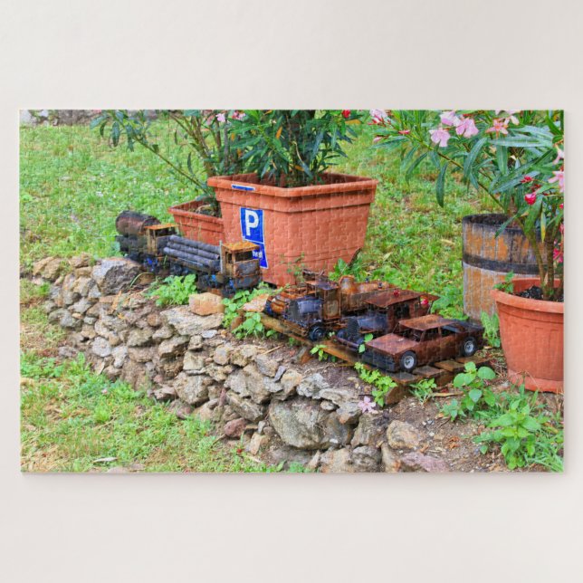 Puzzle Vieux camions et voitures de jouets rouillés, Autr (Horizontal)