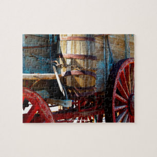 Puzzle Vieux Chariot en Bois