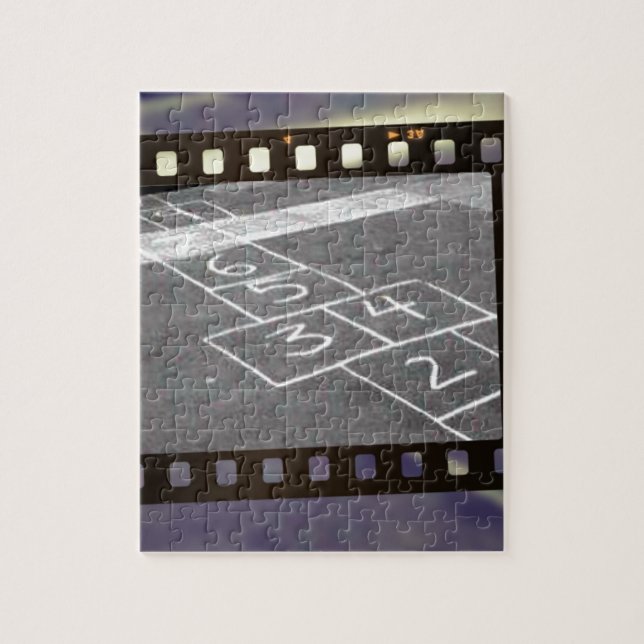 Puzzle Vieux jeu de jeu de marelle (Vertical)