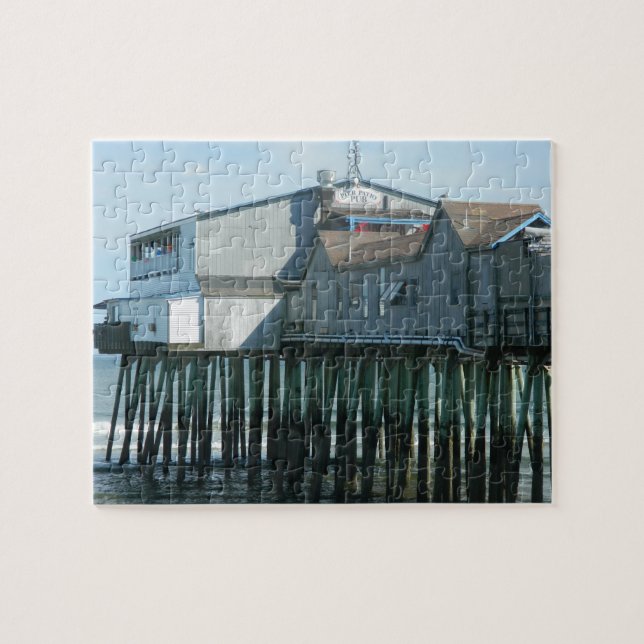 Puzzle Vieux pilier de plage de verger (Horizontal)