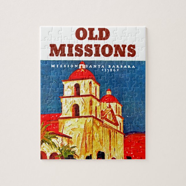 Puzzle Vieux ~ Santa Barbara de missions (Vertical)