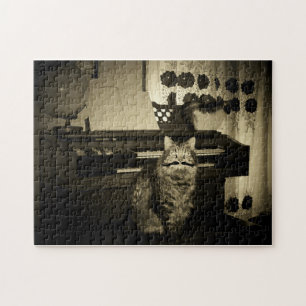 Puzzle Vieux type jouer hors chat
