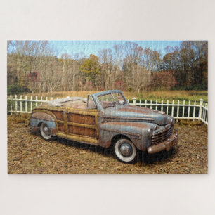 Puzzle Vieux Vintage Rusty Grange Trouver Voiture Woody C