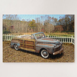 Puzzle Vieux Vintage Rusty Grange Trouver Voiture Woody C