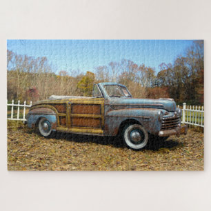 Puzzle Vieux Vintage Rusty Grange Trouver Voiture Woody C