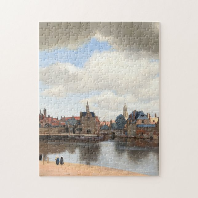 Puzzle View of Delft by Johannes Vermeer 1660 (Vertical)