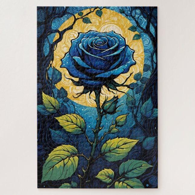 Puzzle Vignes Roses bleues 3 (Vertical)