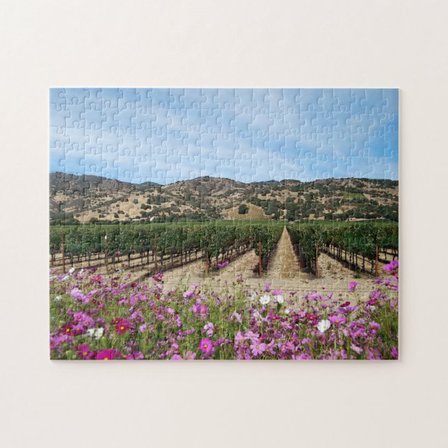 Puzzle Vignoble de Napa Valley au temps de récolte avec (Horizontal)