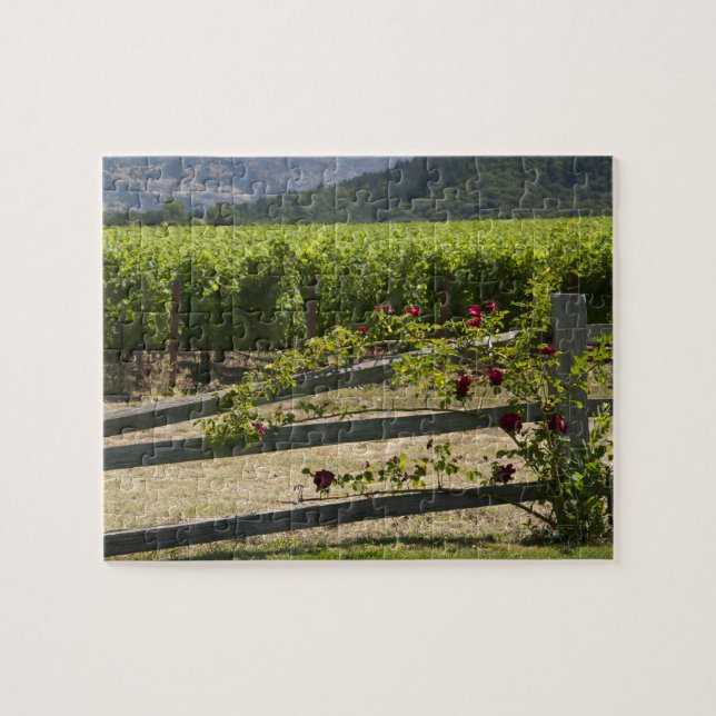 Puzzle Vignoble et Roses de Napa Valley (Horizontal)
