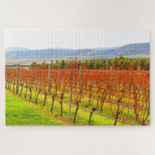 Puzzle vignoble rouge