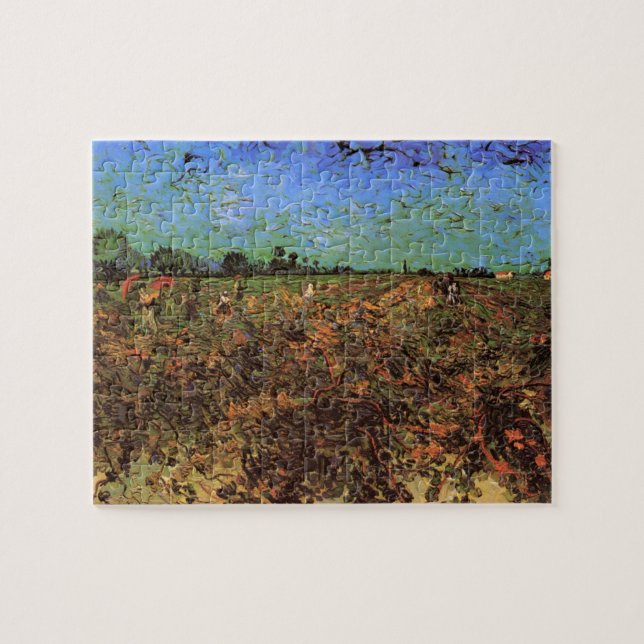 Puzzle Vignoble vert par Vincent van Gogh (Horizontal)